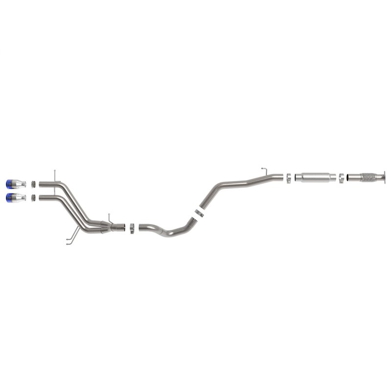 aFe Power | Takeda 2-1/2in / 3in 304 SS Cat-Back w/Blue Flame Tip - Veloster 1.6T 2013-2017