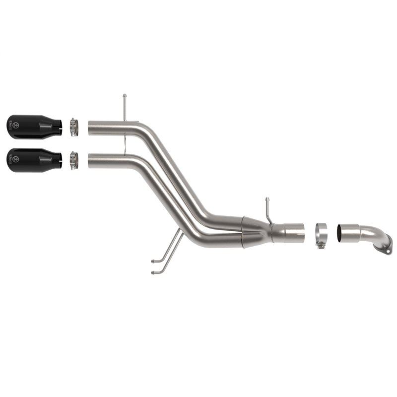 aFe Power | Takeda 3 IN to 2-1/2 IN 304 Stainless Steel Axle-Back Exhaust w/Black Tip - Veloster 1.6T 2013-2017 aFe POWER Axl...