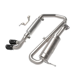 aFe Power | Takeda 2-1/4 IN 304 Stainless Steel Cat-Back Exhaust System w/Black Tip - Jimny GLX 1.5L 2021 aFe POWER Cat-Back ...