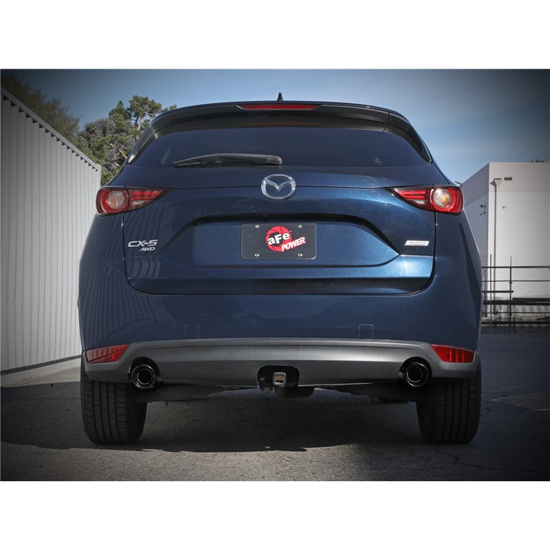 aFe Power | Takeda 2-1/2 IN 304 Stainless Steel Axle-Back Exhaust System w/Black Tip - CX-5 2.5L 2017-2023 aFe POWER Axle-Bac...