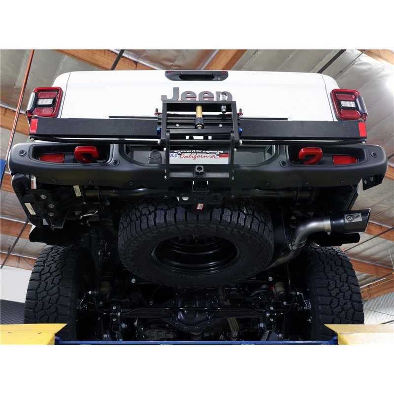 aFe Power | Vulcan Series 3in 304 SS DPF-Back w/Black Tip - Gladiator 3.0L 2021-2022