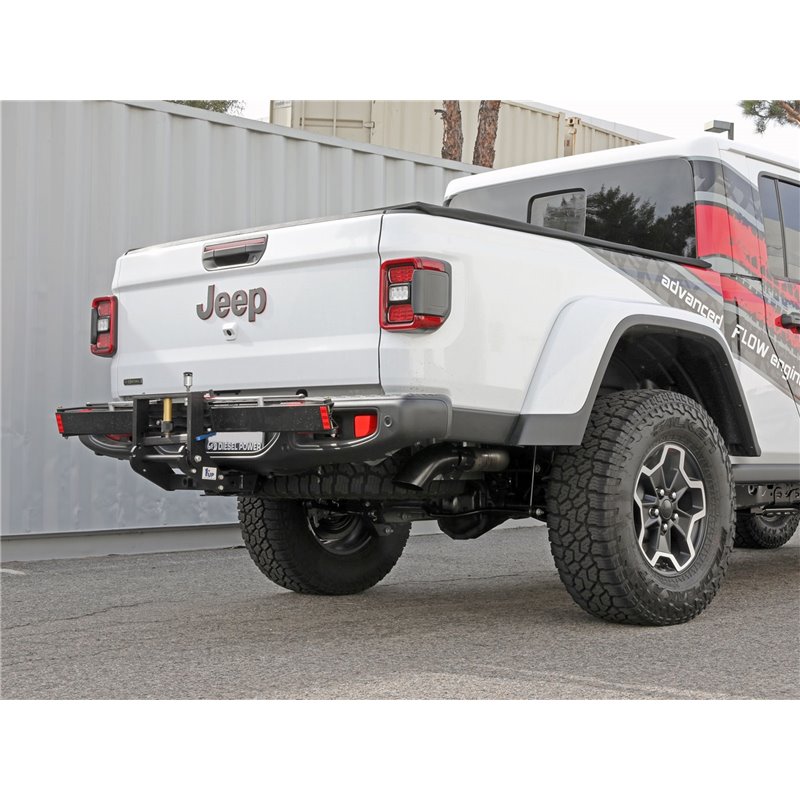 aFe Power | Vulcan Series 3in 304 SS DPF-Back Hi-Tuck w/Black Tip - Gladiator 3.0L 2021-2022