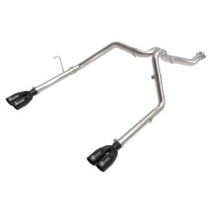 aFe Power | Vulcan Series 3 IN to 2-1/2 IN Stainless Steel Cat-Back Exhaust System Black - Gladiator 3.0L 2021-2023 aFe POWER...