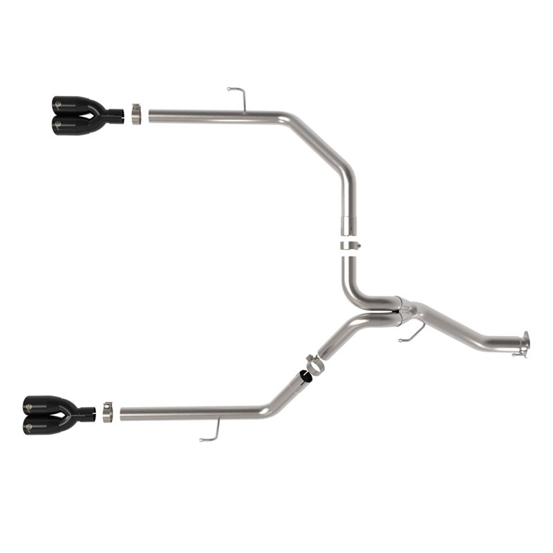 aFe Power | Vulcan Series 3in / 2-1/2in SS Cat-Back w/Black Tip - Gladiator 3.0L 2021-2022