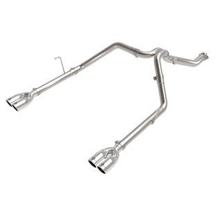 aFe Power | Vulcan Series 3 IN to 2-1/2 IN Stainless Steel Cat-Back Exhaust System Polished - Gladiator 3.0L 2021-2023 aFe PO...