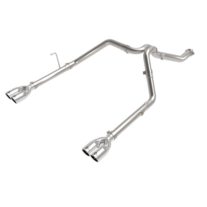 aFe Power | Vulcan Series 3 IN to 2-1/2 IN Stainless Steel Cat-Back Exhaust System Polished - Gladiator 3.0L 2021-2023 aFe PO...