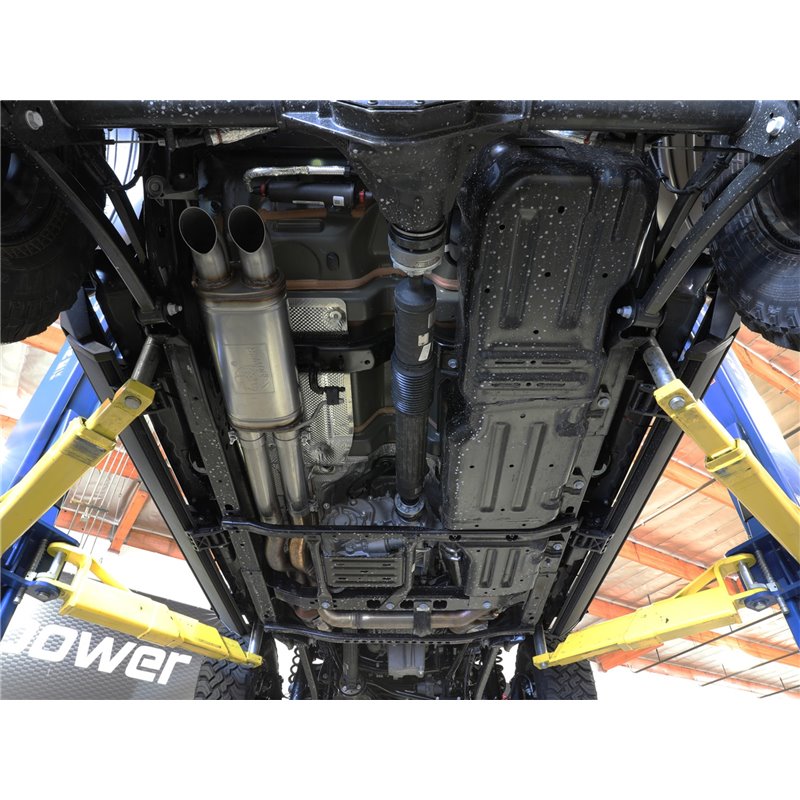 aFe Power | ROCK BASHER 3in 304 SS Cat-Back - Wrangler (JL) Unlimited Rubicon 392 6.4L 2021-2022