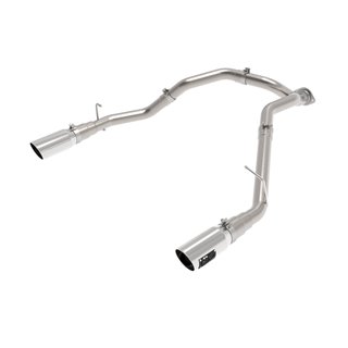 aFe Power | Large Bore-HD 3in 409 SS DPF-Back w/Polished Tip - Ram 1500 3.0L 2020-2022