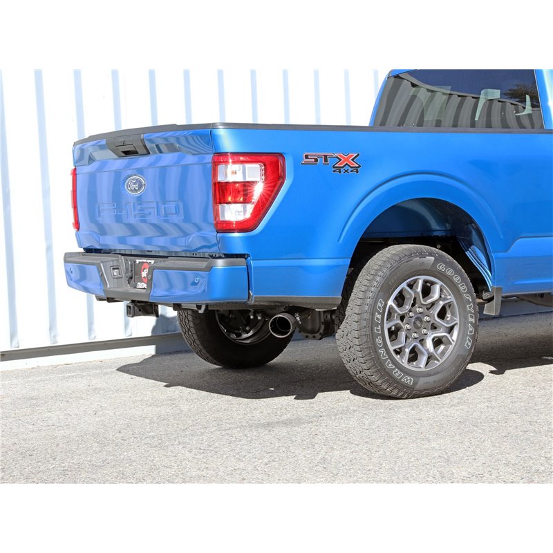 aFe Power | Apollo GT Series 3 IN to 3-1/2 IN 409 SS Cat-Back Exhaust System w/Black Tip - F-150 2.7T / 3.5T 2021-2023 aFe PO...