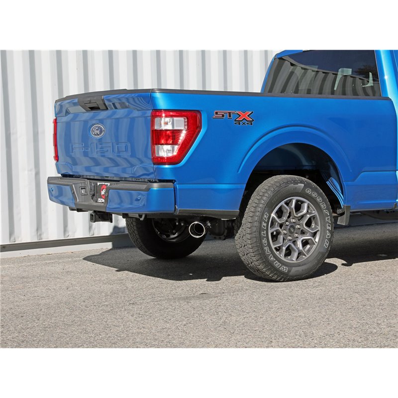aFe Power | Apollo GT Series 3in / 3-1/2in 409 SS Cat-Back w/Polish Tip - F-150 2.7T / 3.5T / 5.0L 2021-2022