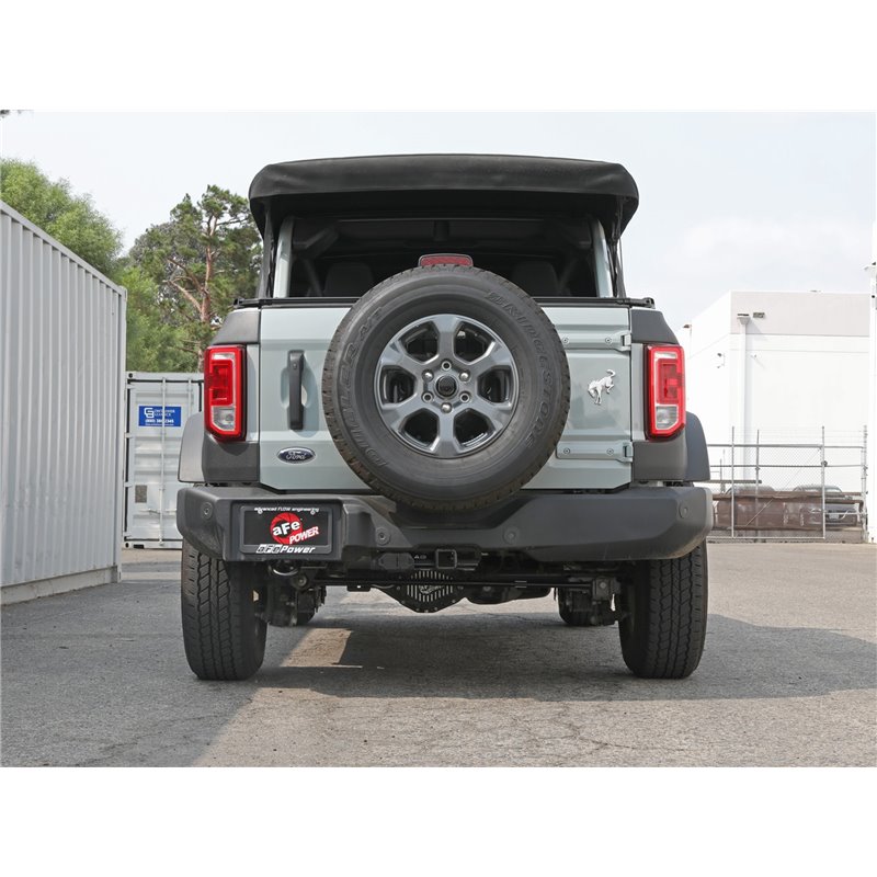 aFe Power | Apollo GT Series 2-1/2 IN 409 Stainless Steel Cat-Back Hi-Tuck Exhaust System - Bronco 2.3T / 2.7T 2021-2023 aFe ...