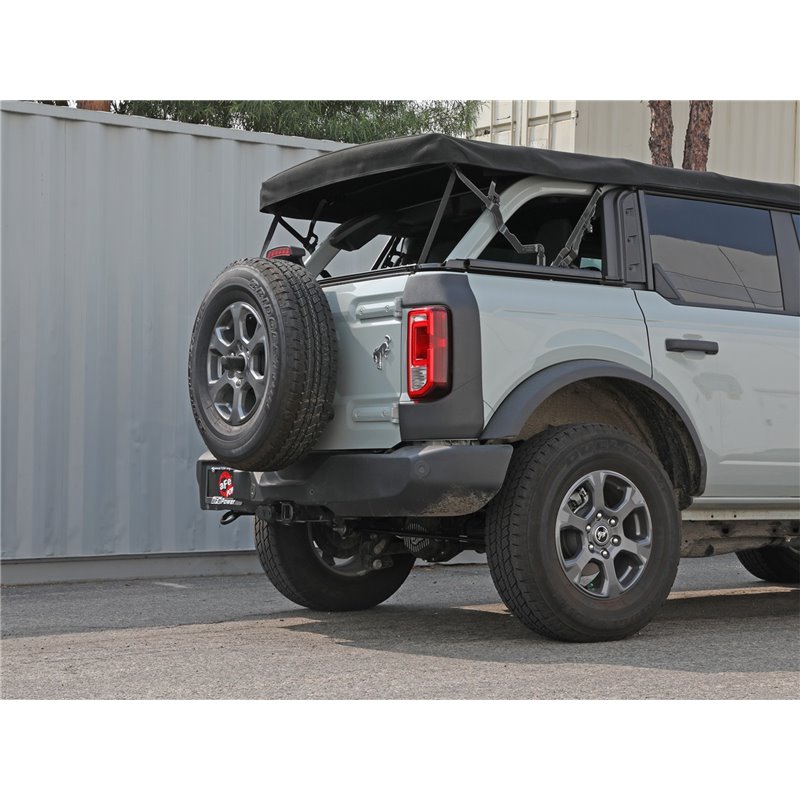 aFe Power | Apollo GT Series 2-1/2 IN 409 Stainless Steel Cat-Back Hi-Tuck Exhaust System - Bronco 2.3T / 2.7T 2021-2023 aFe ...