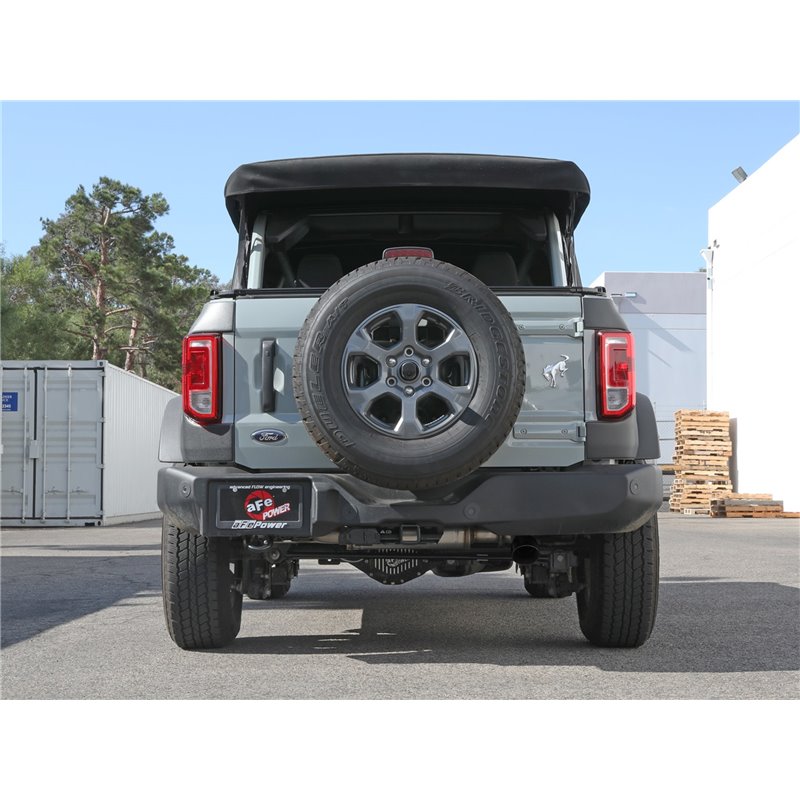 aFe Power | Apollo GT Series 3in 409 SS Cat-Back w/Black Tip - Bronco 2.3T / 2.7T 2021-2022