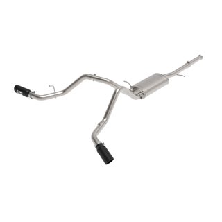 aFe Power | Apollo GT Series 3in Cat-Back w/Dual Rear-Side Exit Black Tips - Silverado 1500 / Sierra 1500 2009-2018