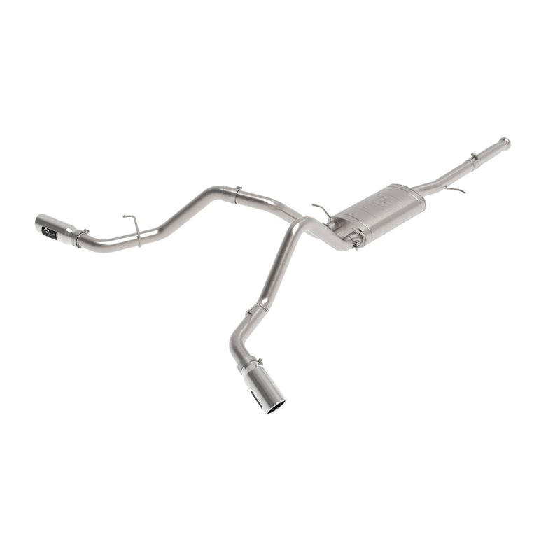 aFe Power | Apollo GT Series 3in Cat-Back w/Dual Rear-Side Exit Polish Tips - Silverado 1500 / Sierra 1500 2009-2018