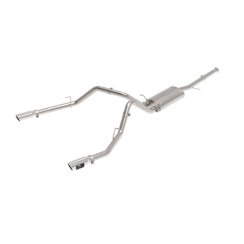 aFe Power | Apollo GT Series 3in Cat-Back w/Dual Rear Exit w/Polish Tips - Silverado 1500 / Sierra 1500 2009-2018