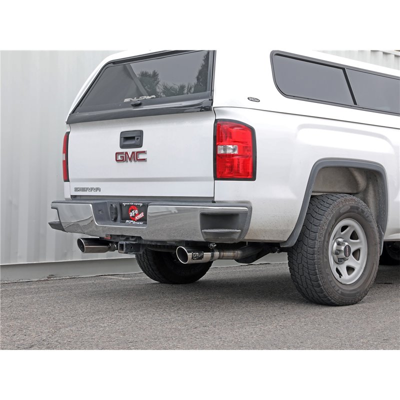 aFe Power | Apollo GT Series 3in Cat-Back w/Dual Rear Exit w/Polish Tips - Silverado 1500 / Sierra 1500 2009-2018