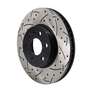 DS-One | Coated Slotted & Drilled Disc Brake Rotor - Front - Colorado / Canyon 2021-2022