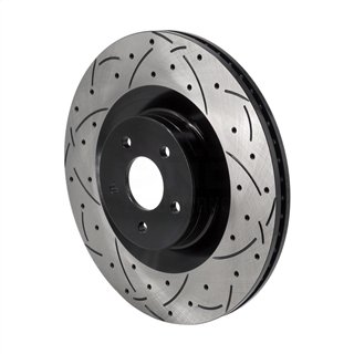 DS-One | Coated Slotted & Drilled Disc Brake Rotor - Front - Focus 2016-2018 DS-One Brake Rotors