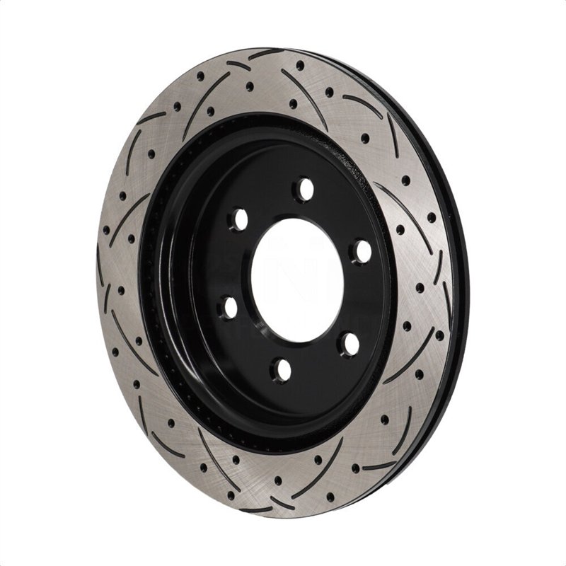 DS-One | Coated Slotted & Drilled Disc Brake Rotor - Rear - Expedition / F-150 / Navigator 2021-2023