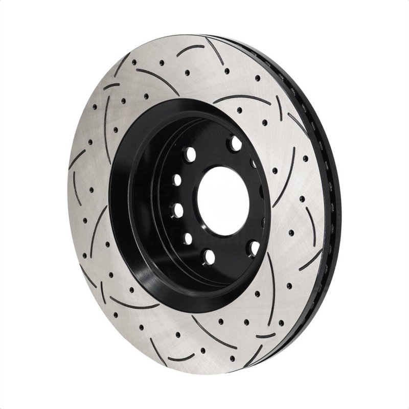 DS-One | Coated Slotted & Drilled Disc Brake Rotor - Front - Jeep / Ram 2021-2024