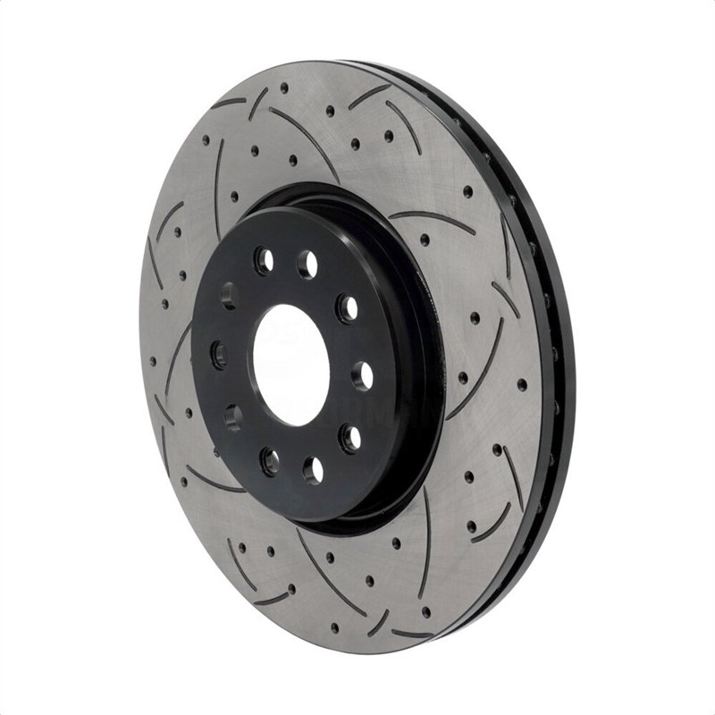 DS-One | Coated Slotted & Drilled Disc Brake Rotor - Front - Grand Cherokee / Grand Cherokee L 2021-2023