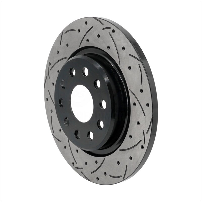 DS-One | Coated Slotted & Drilled Disc Brake Rotor - Rear - Grand Cherokee / Grand Cherokee L 2021-2024