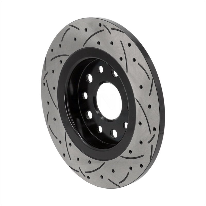 DS-One | Coated Slotted & Drilled Disc Brake Rotor - Rear - Grand Cherokee / Grand Cherokee L 2021-2024