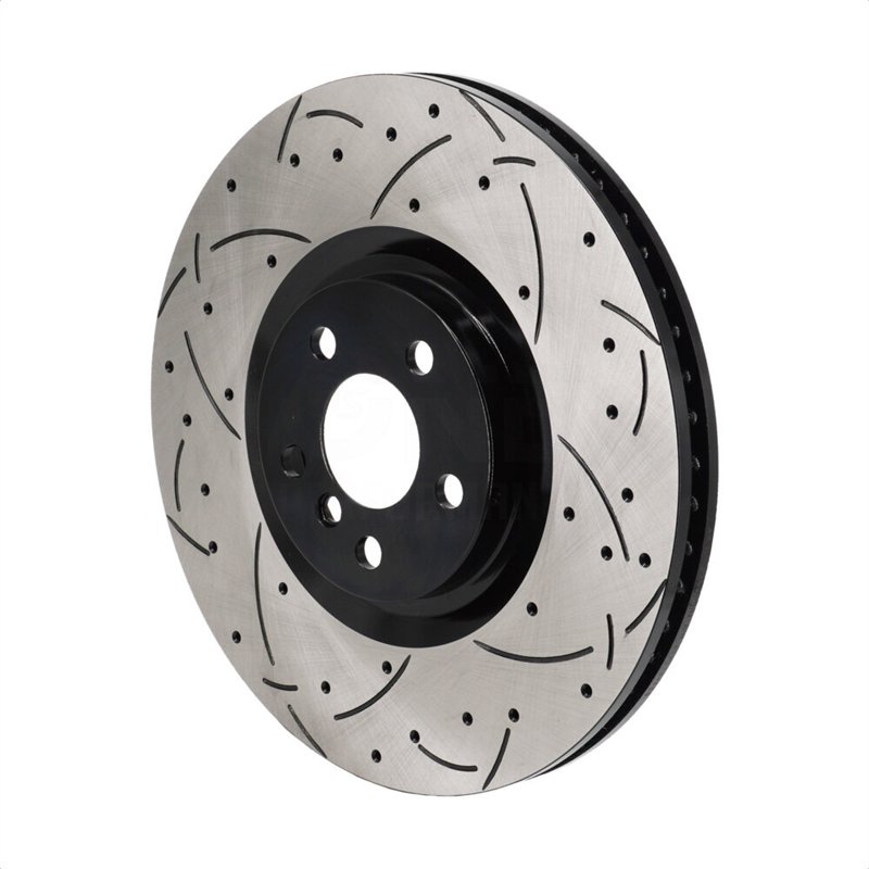 DS-One | Coated Slotted & Drilled Disc Brake Rotor - Front Left - BMW / Mini 2019-2023