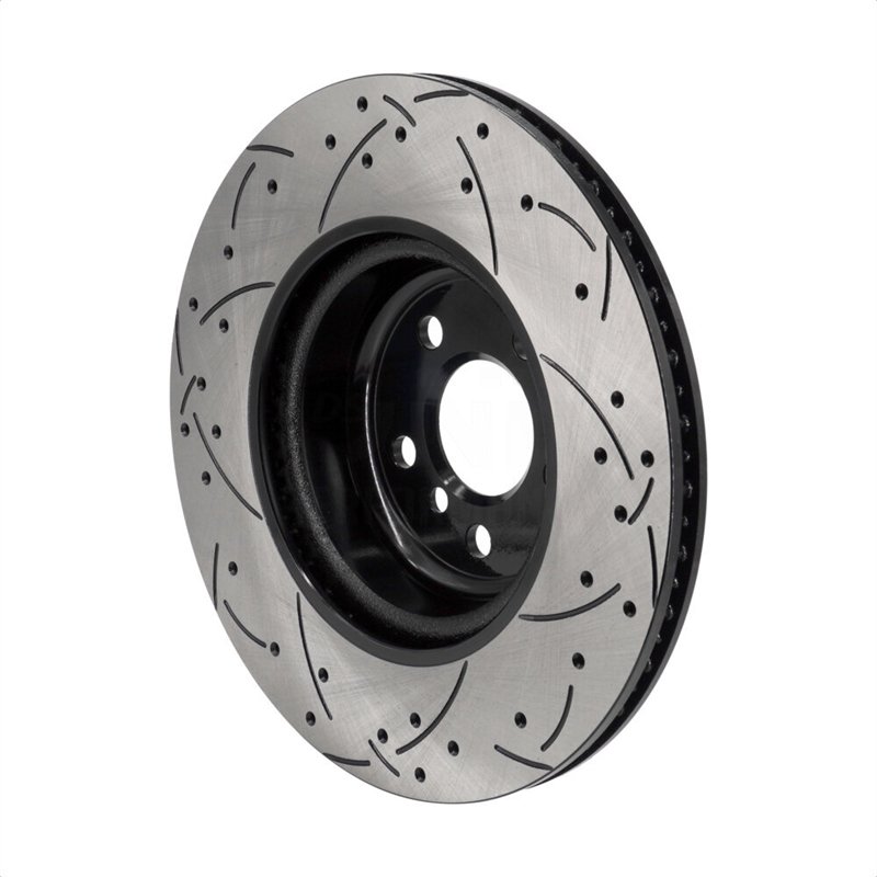 DS-One | Coated Slotted & Drilled Disc Brake Rotor - Rear - BMW / Toyota 2016-2023