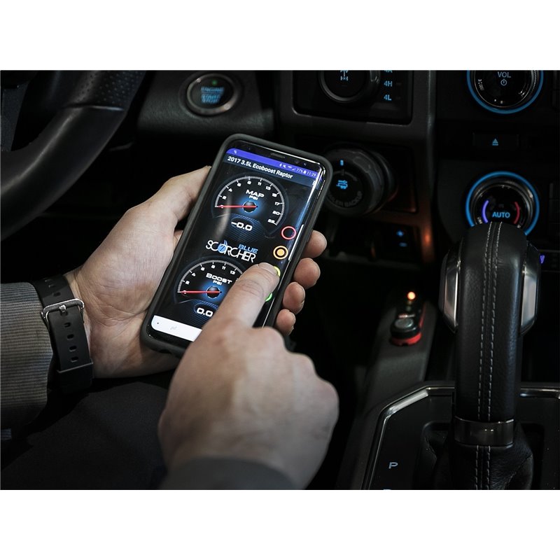 aFe Power | SCORCHER BLUE Bluetooth Capable Power Module - Bronco / F-150 / Raptor 2.7T / 3.5T 2021-2022