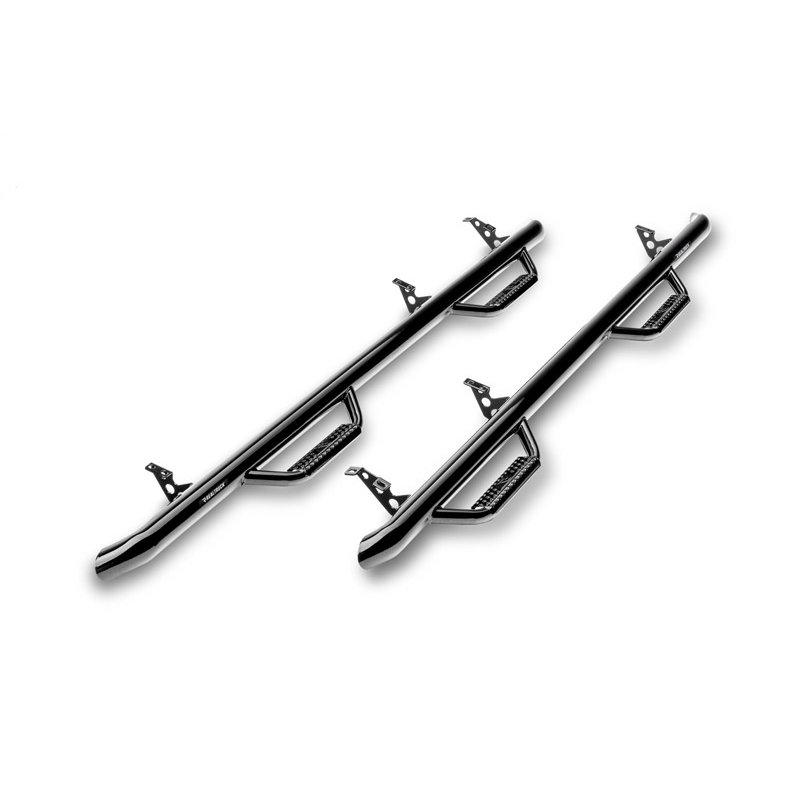 N-FAB | Nerf Step - W2W (2 Stps) - 00-06 Hummer H1 - Gloss Blk - H1 6.5L / 6.6L 2002-2006