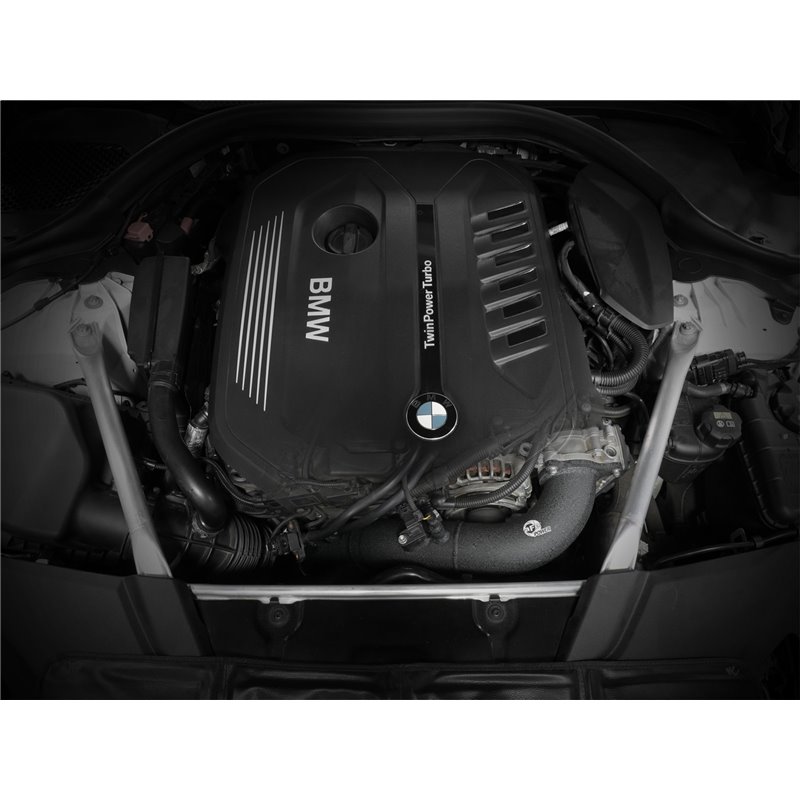 aFe Power | BladeRunner 3" Aluminum Hot Charge Pipe Black - 540i Base / M Sport / 540i xDrive 3.0T 2017-2020