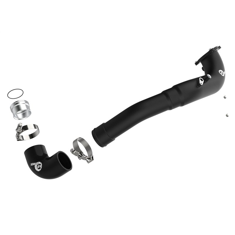 aFe Power | BladeRunner 3" Aluminum Hot Charge Pipe Black - 540i Base / M Sport / 540i xDrive 3.0T 2017-2020