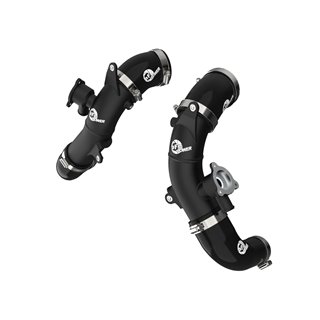aFe Power | BladeRunner 2-1/2" Aluminum Hot Charge Pipe Black - Tundra 3.5T 2022