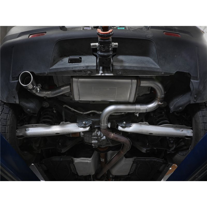 aFe Power | Vulcan Series 2-1/2 IN 304 Stainless Steel Axle-Back Exhaust System Black - Bronco Sport 1.5T / 2.0T 2021-2023 aF...