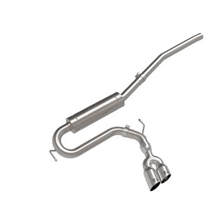 aFe Power | Rebel Series 2-1/2" 304 SS Cat-Back Exhaust w/Polished Tip - Maverick 2.0T 2022