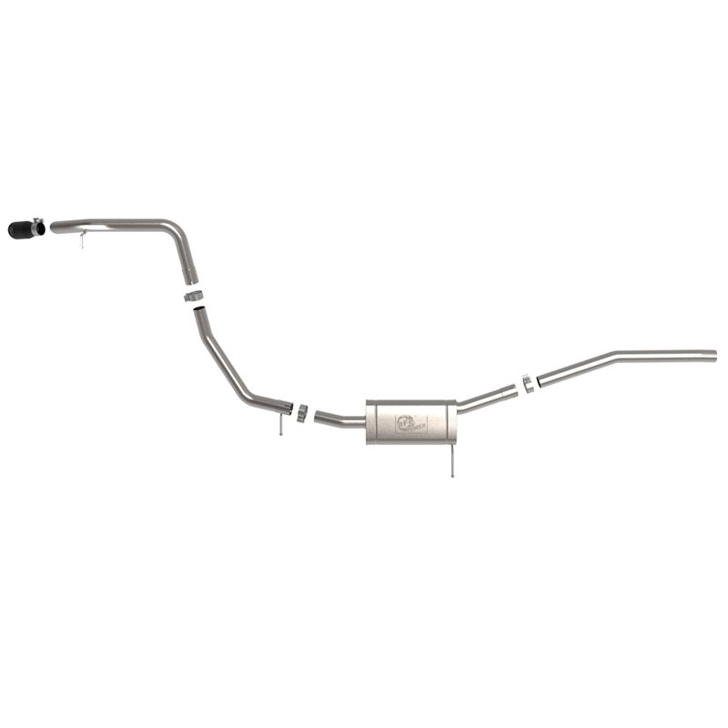 aFe Power | Vulcan Series 2-1/2 IN 304 Stainless Steel Cat-Back Exhaust System w/Black Tip - Maverick 2.0T 2022-2023 aFe POWE...