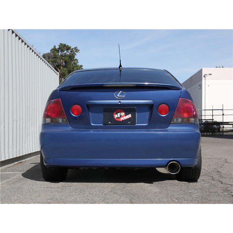 aFe Power | Takeda 2-1/2" 304 SS Cat-Back Exhaust w/Polish Tip - IS300 Base / Sportcross 3.0L 2001-2005