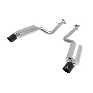 aFe Power | Takeda 2-1/2 IN 304 Stainless Steel Axle-Back Exhaust System w/Black Tip - IS200t / IS250 / IS300 / IS350 2014-20...