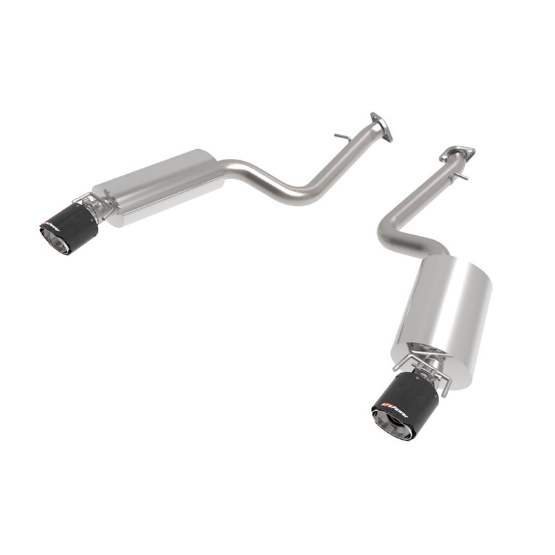 aFe Power | Takeda 2-1/2 IN 304 Stainless Steel Axle-Back Exhaust System w/Carbon Fiber - IS200t / IS250 / IS300 / IS350 2014...