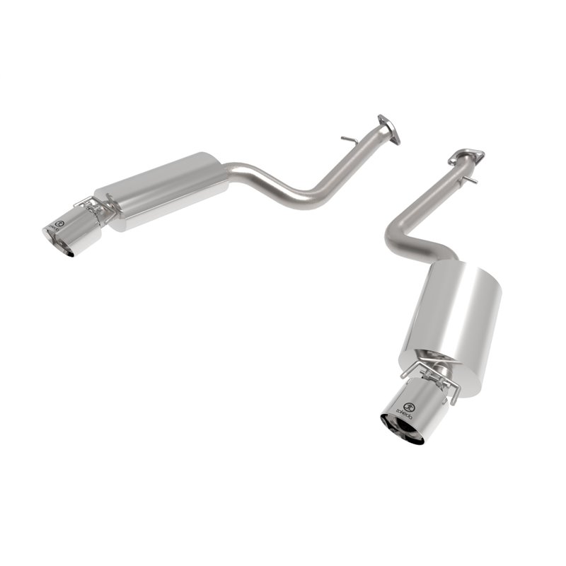 aFe Power | Takeda 2-1/2 IN 304 Stainless Steel Axle-Back Exhaust System w/Polished Tip - IS200t / IS250 / IS300 / IS350 2014...