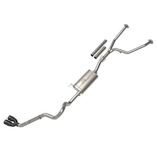aFe Power | Vulcan Series 2-1/2 IN to 3 IN Stainless Steel Cat-Back Exhaust System Black - Tundra 3.5T 2022-2023 aFe POWER Ca...