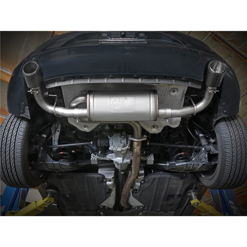 aFe Power | Takeda 3 IN to 2-1/2 IN 304 Stainless Steel Axle-Back Exhaust w/Polished Tip - 3 2.5L 2019-2023 aFe POWER Axle-Ba...