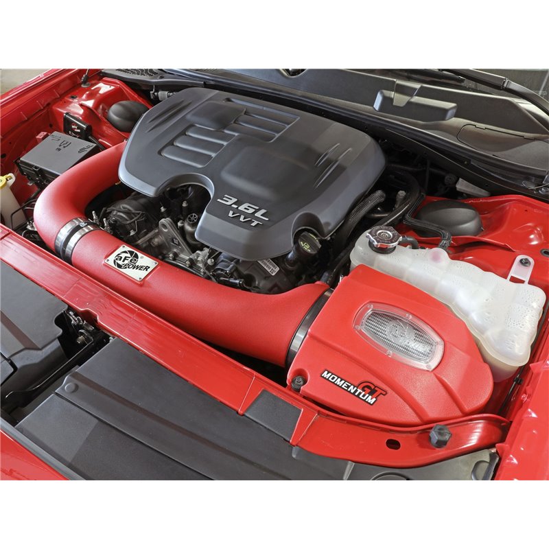 aFe Power | Momentum GT Cold Air Intake Red w/Pro DRY S - 300 / Challenger / Charger 3.6L 2011-2022