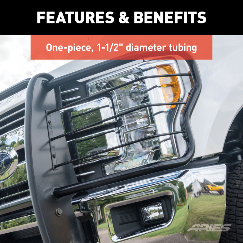 ARIES | Black Steel Grille Guard - 4Runner 2.7L / 4.0L 2010-2018