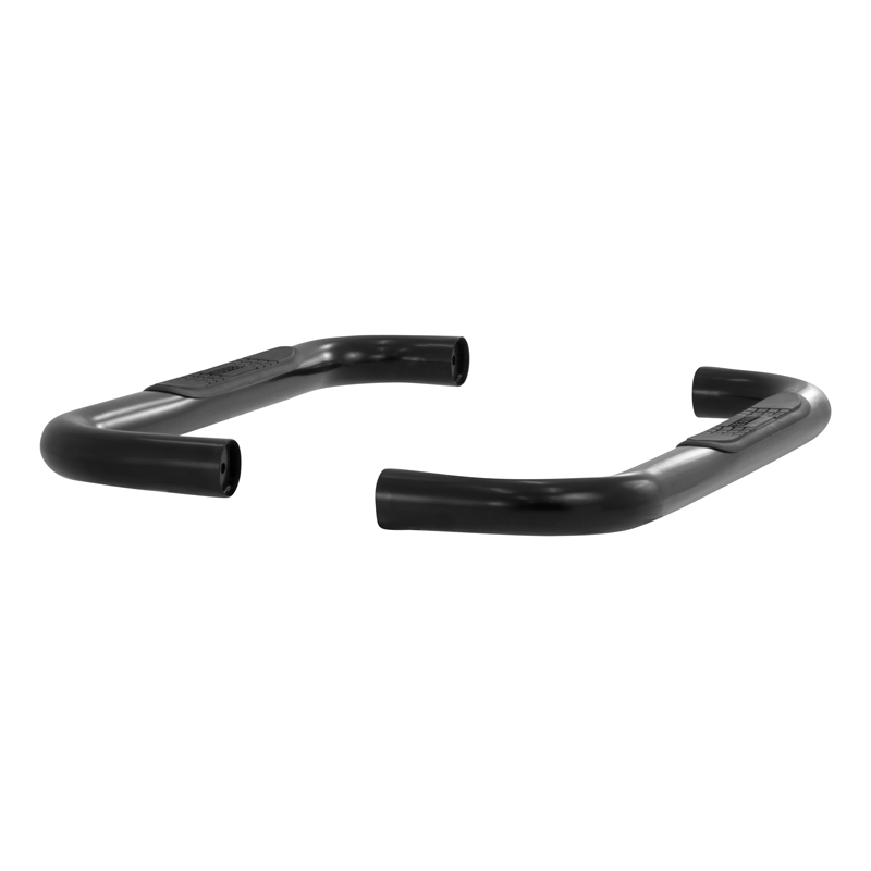 ARIES | 3" Round Black Steel Side Bars - Wrangler 1987-2006 ARIES Step Bars