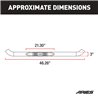 ARIES | 3" Round Black Steel Side Bars - Wrangler 1987-2006 ARIES Step Bars