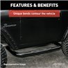 ARIES | 3" Round Black Steel Side Bars - Wrangler 1987-2006 ARIES Step Bars