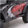 ARIES | 3" Round Black Steel Side Bars - Wrangler (JK) Unlimited 3.6L / 3.8L 2007-2018